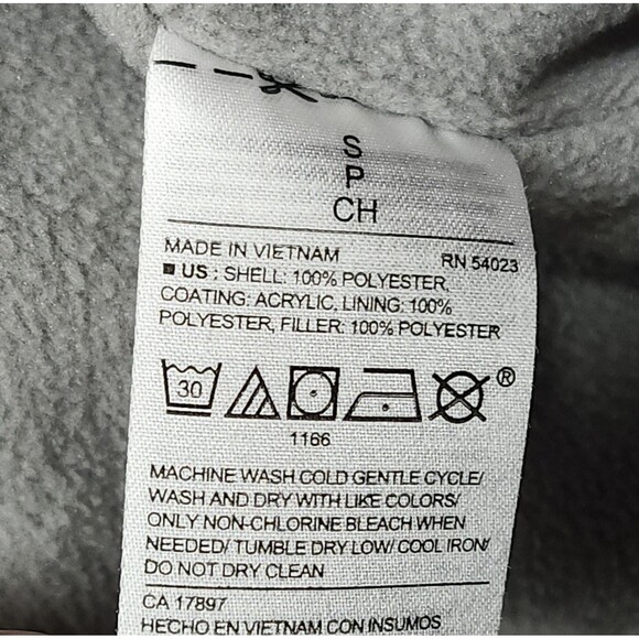 Old Navy Gray Puffer Vest Size Small Insulated - Picture 13 of 16